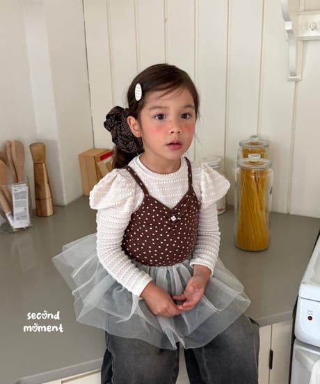 6[予約]second moment daisy sha bustier