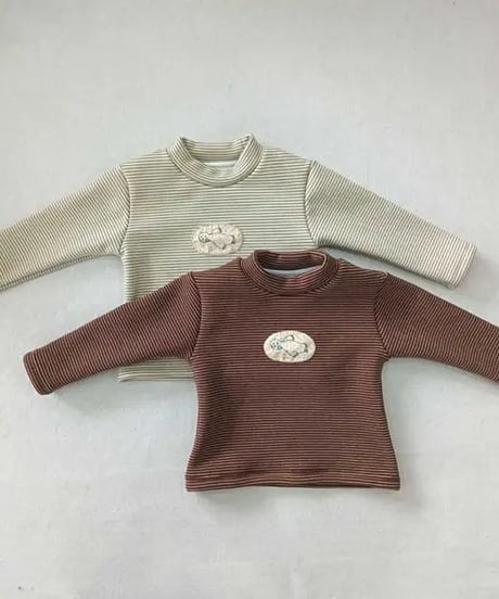 32[予約]aiai latte stripe t-shirt