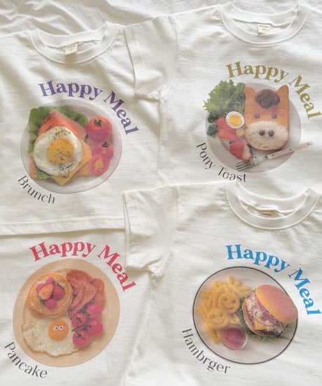 1[予約]ninibello happy meal short sleeve tee
