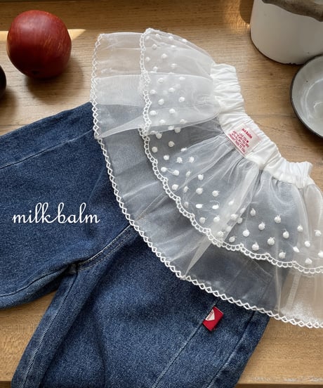 10[予約]milkbalm round denim pants