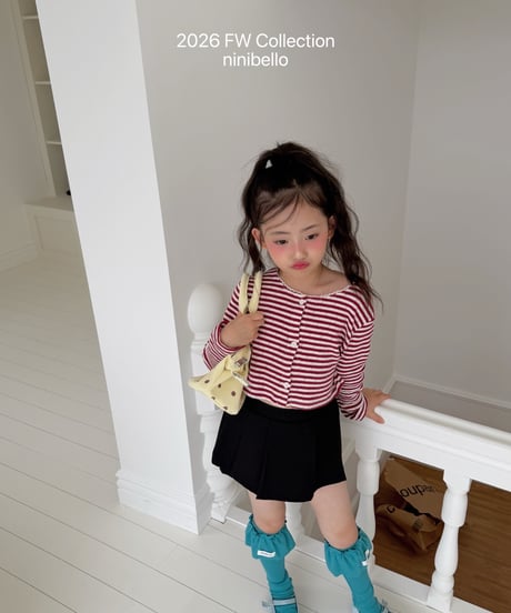 10[予約]ninibello tammy stripe cardigan