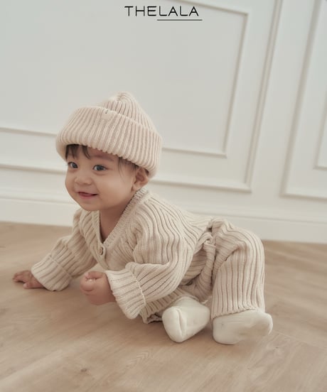17[予約]thelala open knit suit