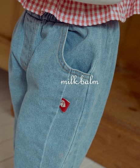 10[予約]milkbalm round denim pants