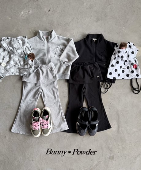 82[予約]bunny powder polka dot hood bag