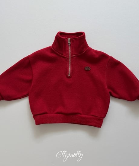 9[予約]ELLYMOLLY ardennes wool half zip