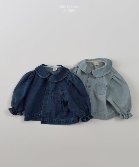 40[予約]LINDO round collar denim jacket