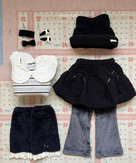 8[予約]bunnytail fluffy bootcut pants