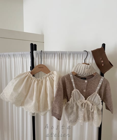 6[予約]Aosta knit cashmere cardigan