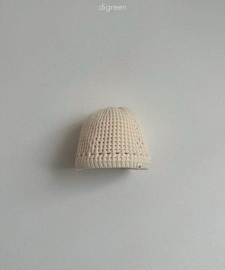 46[予約]digreen eyelet beanie