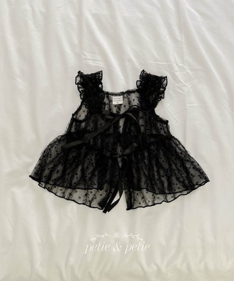 22[予約]petit&petit sugar frill vest
