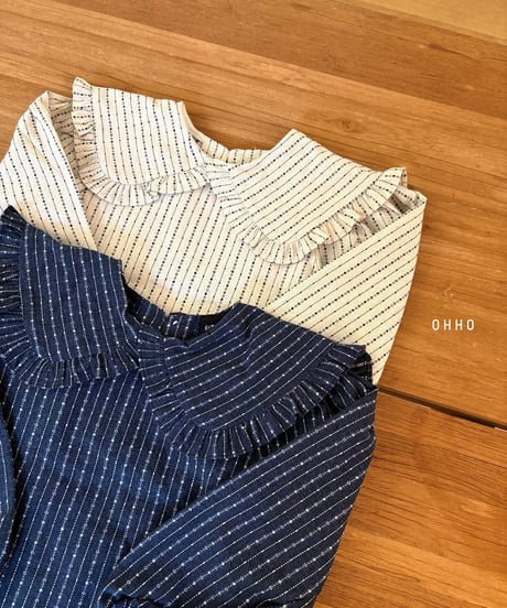 11[予約]ohho sailor frill blouse