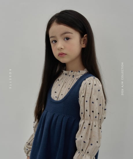 10[予約]ROSETTE dot puff blouse(＋junior)
