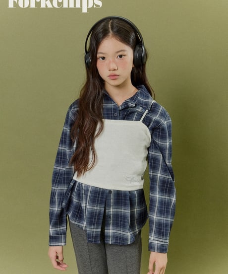 7[予約]FORKCHIPS sonic check shirt
