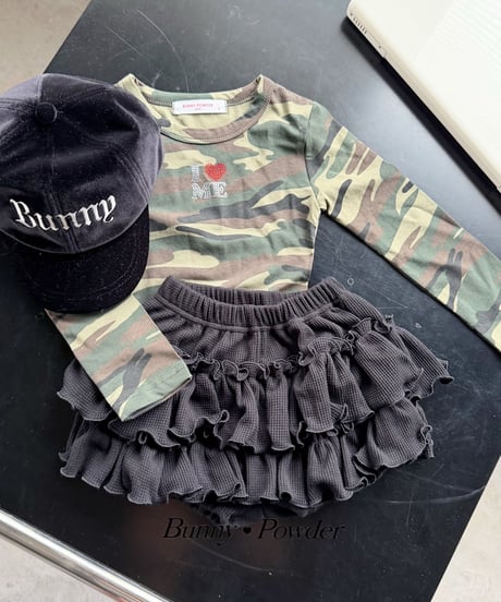 54[予約]bunny powder waffle tiered bloomers
