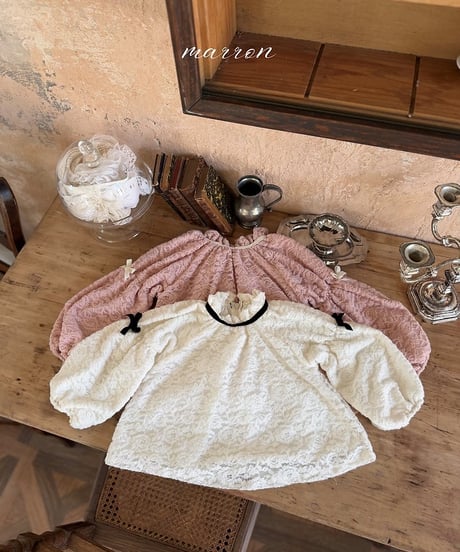 22[予約]marron lace blouse(XS-L)