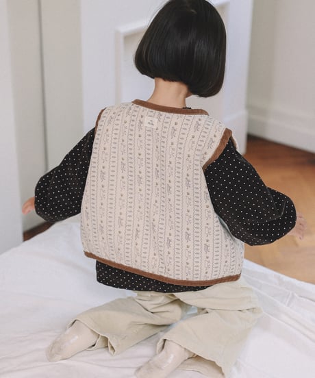 28[予約]onu picture quilted vest
