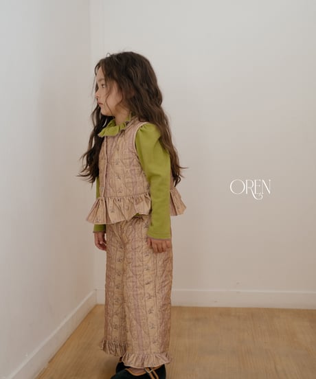 11[予約]OREN groot vest quilted padded set up