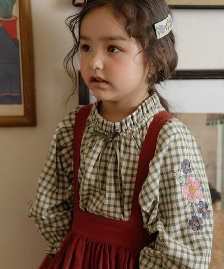7[予約]OREN manon check blouse