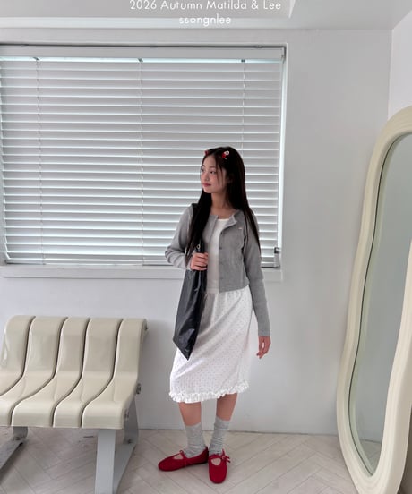48[予約]matilda&lee dot frill skirt
