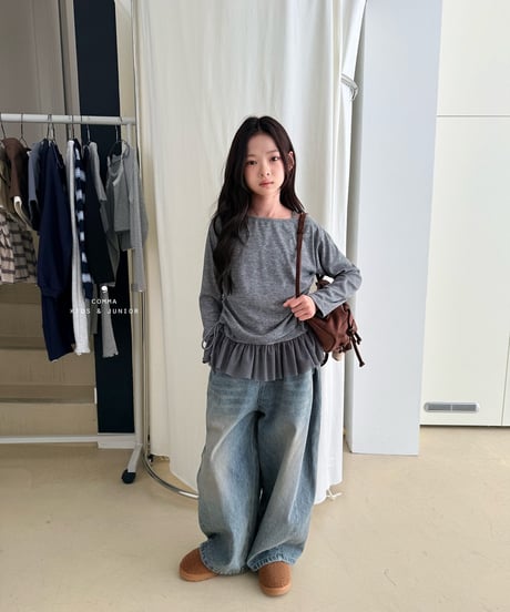 41[予約]COMMA mesh frill set