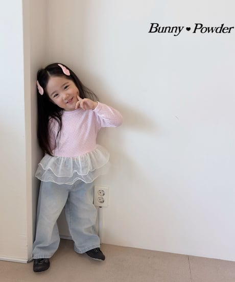 29[予約]bunny powder sha polka dot tee