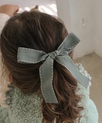 43[予約]FLO stitch ribbon hairpin