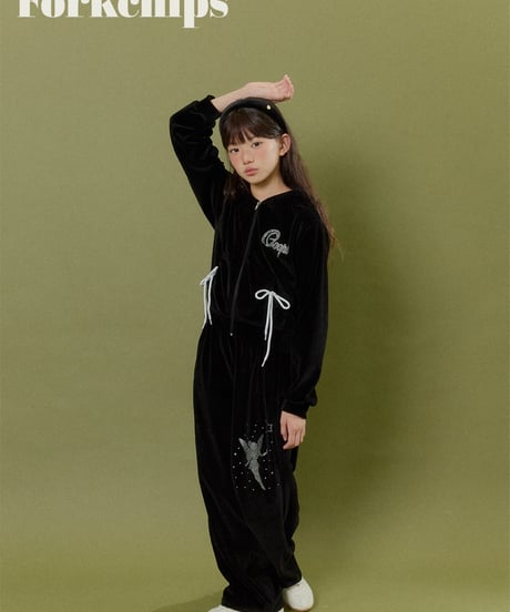 5[予約]FORKCHIPS oops velour pants