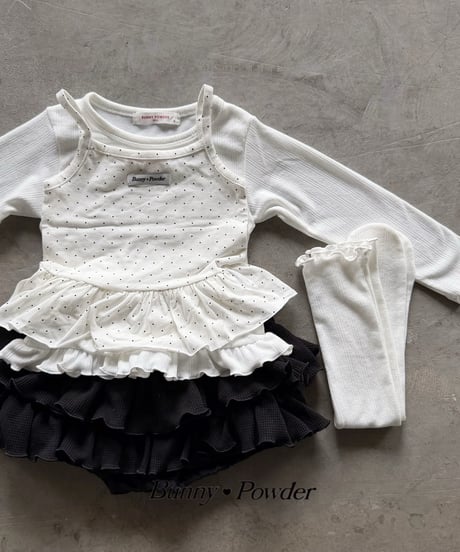 20[予約]bunny powder heart eyelet t-shirt