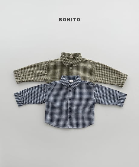47[予約]bonito check shirt
