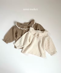 13[予約]mimi market frill collar blouse