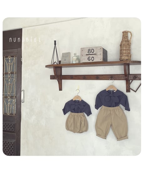 17[予約]nunubiel bebe tie blouse