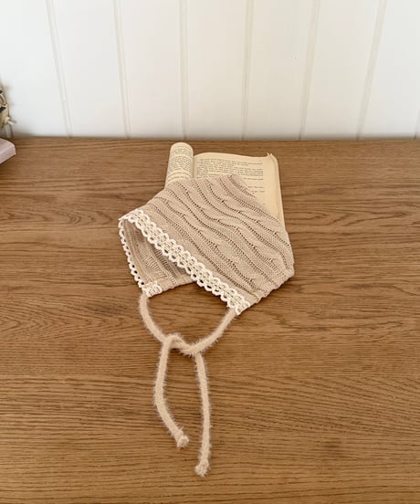 11[予約]bebeholic cable knit bonnet