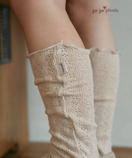 13[予約]go go picnic anna knee socks