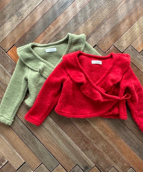 6[予約]mon Atelier margot wrap cardigan
