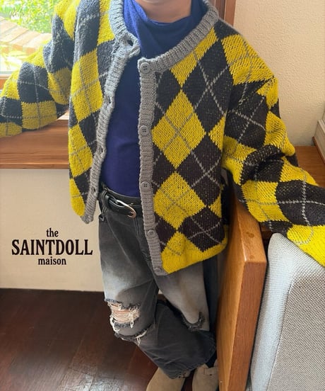 39[予約]saintdoll argyle cardigan