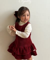 47[予約]ELLYMOLLY snow frill dress