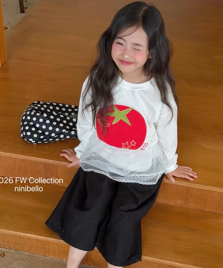 17[予約]ninibello tomato patch tee