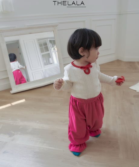 21[予約]thelala petit ribbon t-shirt