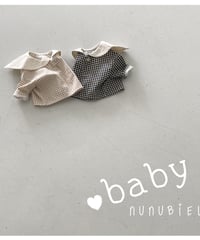 19[予約]nunubiel bebe check blouse