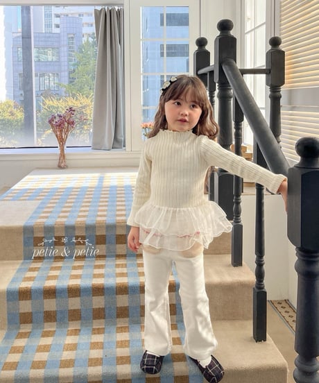 10[予約]petit&petit anne cancan lace t
