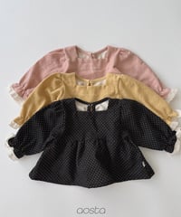 30[予約]Aosta milk dot blouse