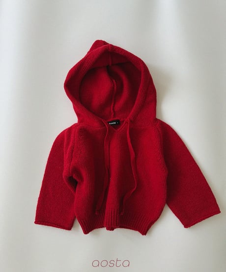 10[予約]Aosta knit cookie hoodie