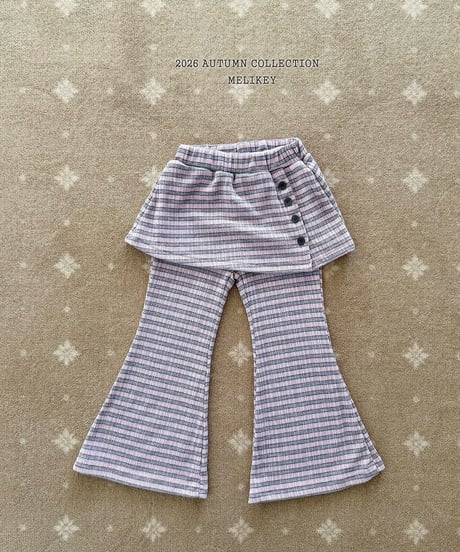 40[予約]melikey button wrap bootcut