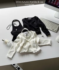 75[予約]matilda&lee twist cardigan set
