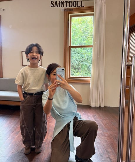 35[予約]saintdoll short sleeve round knit tee