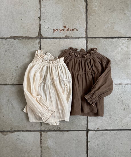 4[予約]go go picnic lena blouse