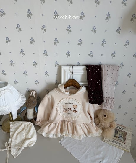 13[予約]marron toto hood shirt(XS-L)