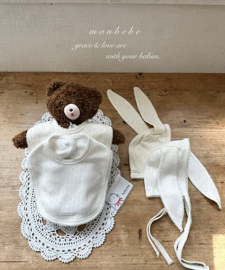 42[予約]monbebe jacquard cotton bib