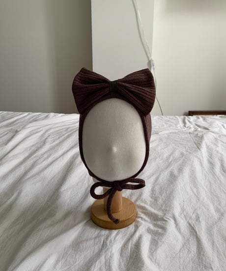 12[予約]bebeholic may ribbon bonnet