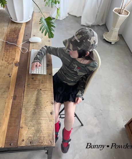 76[予約]bunny powder camo ball cap